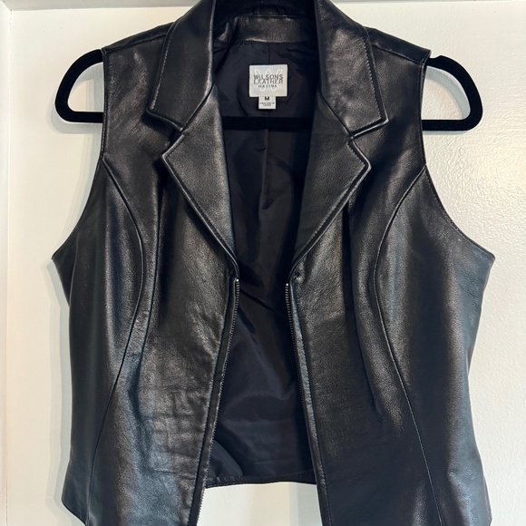 Wilsons Leather Jackets & Blazers - Vintage Wilson's Leather Moto Vest MAXIMA